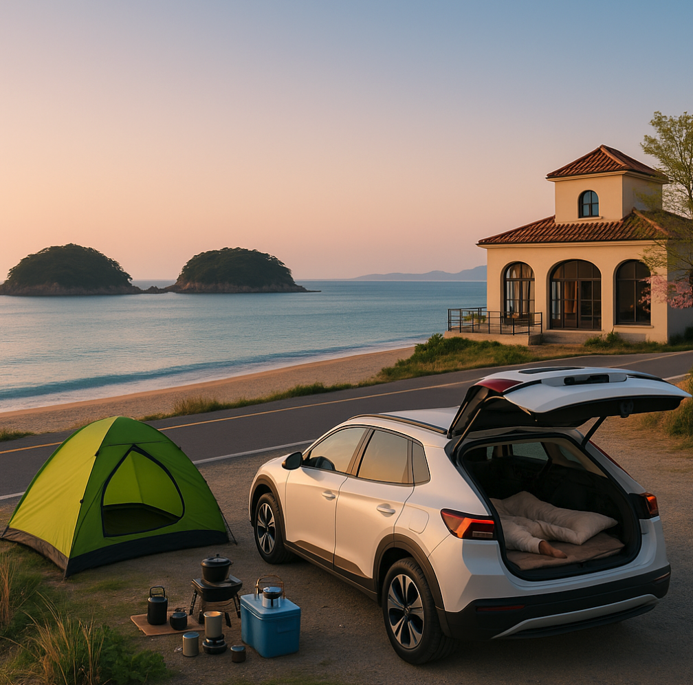 남해 전기차 차박 명소