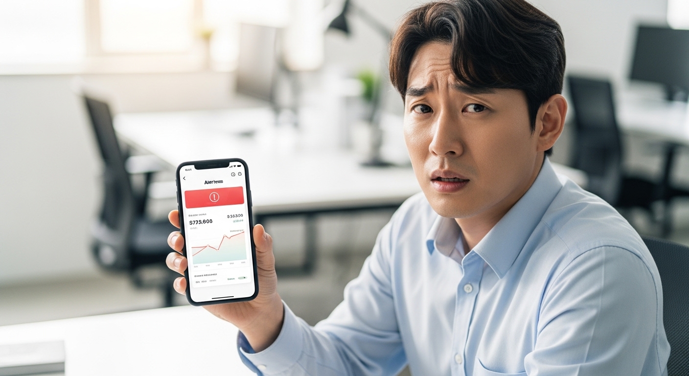 “사고계좌” 메시지의 의미는?