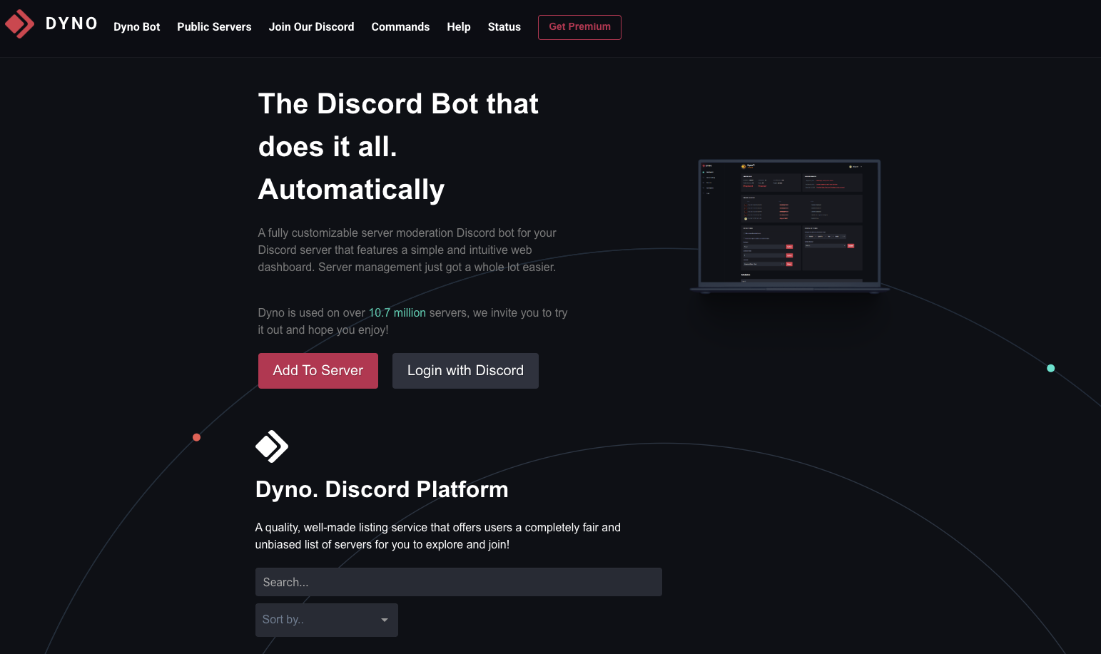 Dyno-bot-mainpage