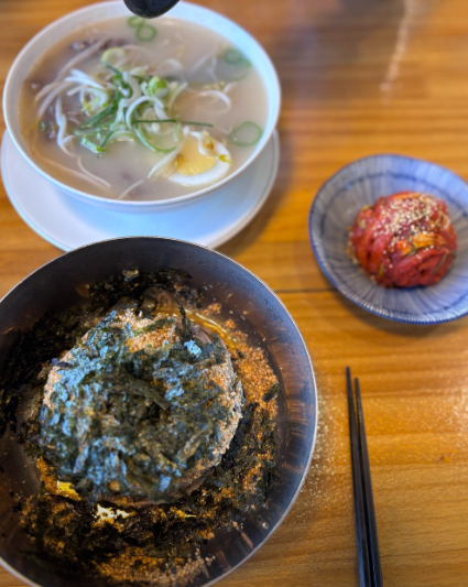 고기온면과 들기름막국수