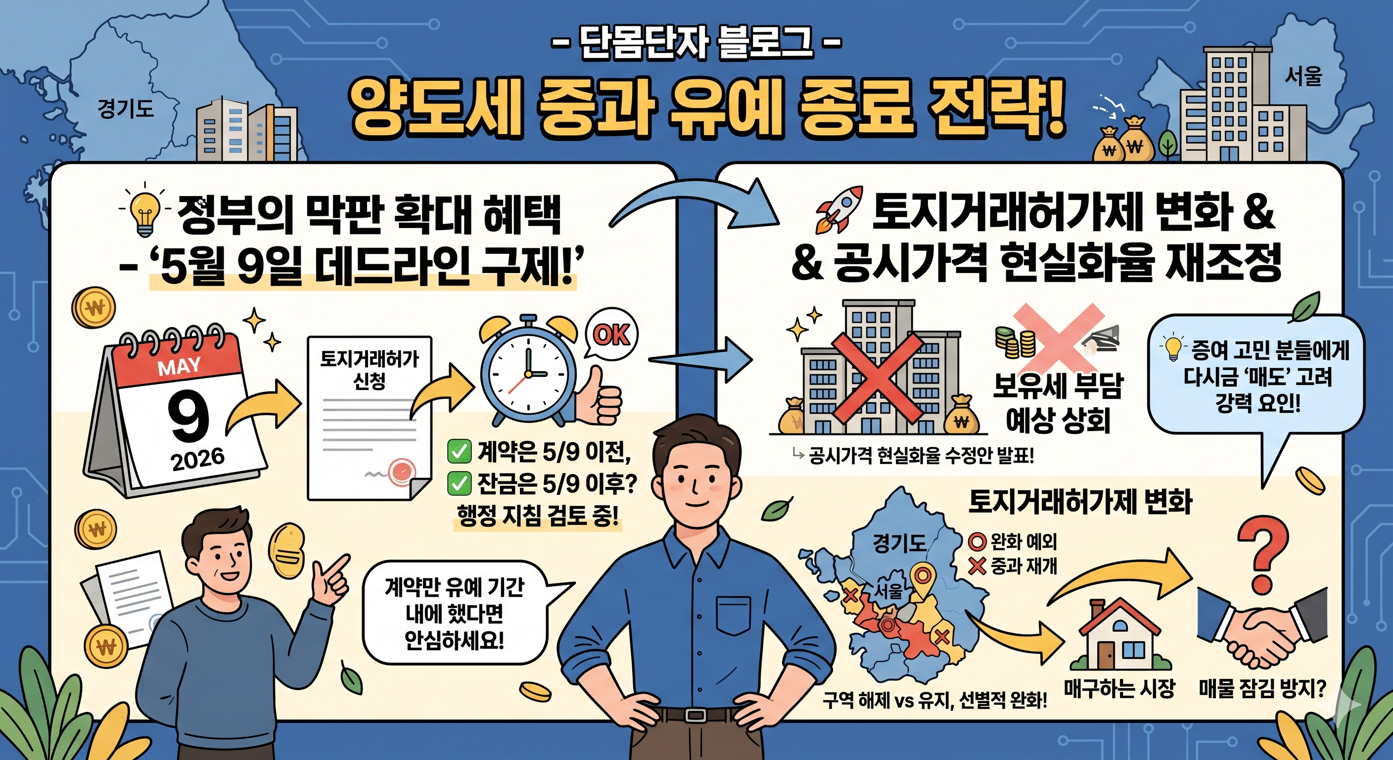 정부의 막판 확대 혜택과 토지거래허가제 변화