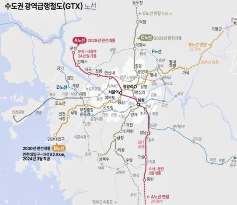 정부 교통, 도로 개발정책으로 부동산 호재 지역