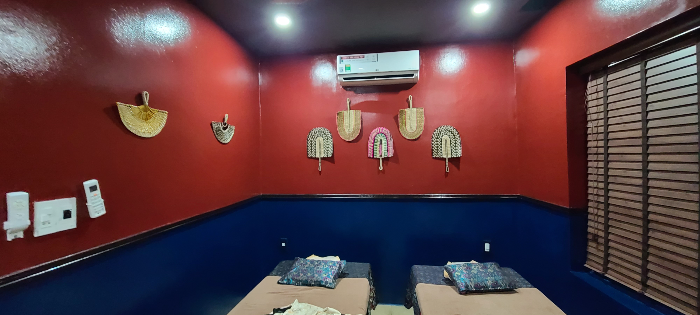 베트남 베트남 여행 다낭 마사지 다한스파 대기실 다한스파예약 아로마 오일 깔끔한 마사지실 깔끔한마사지침대