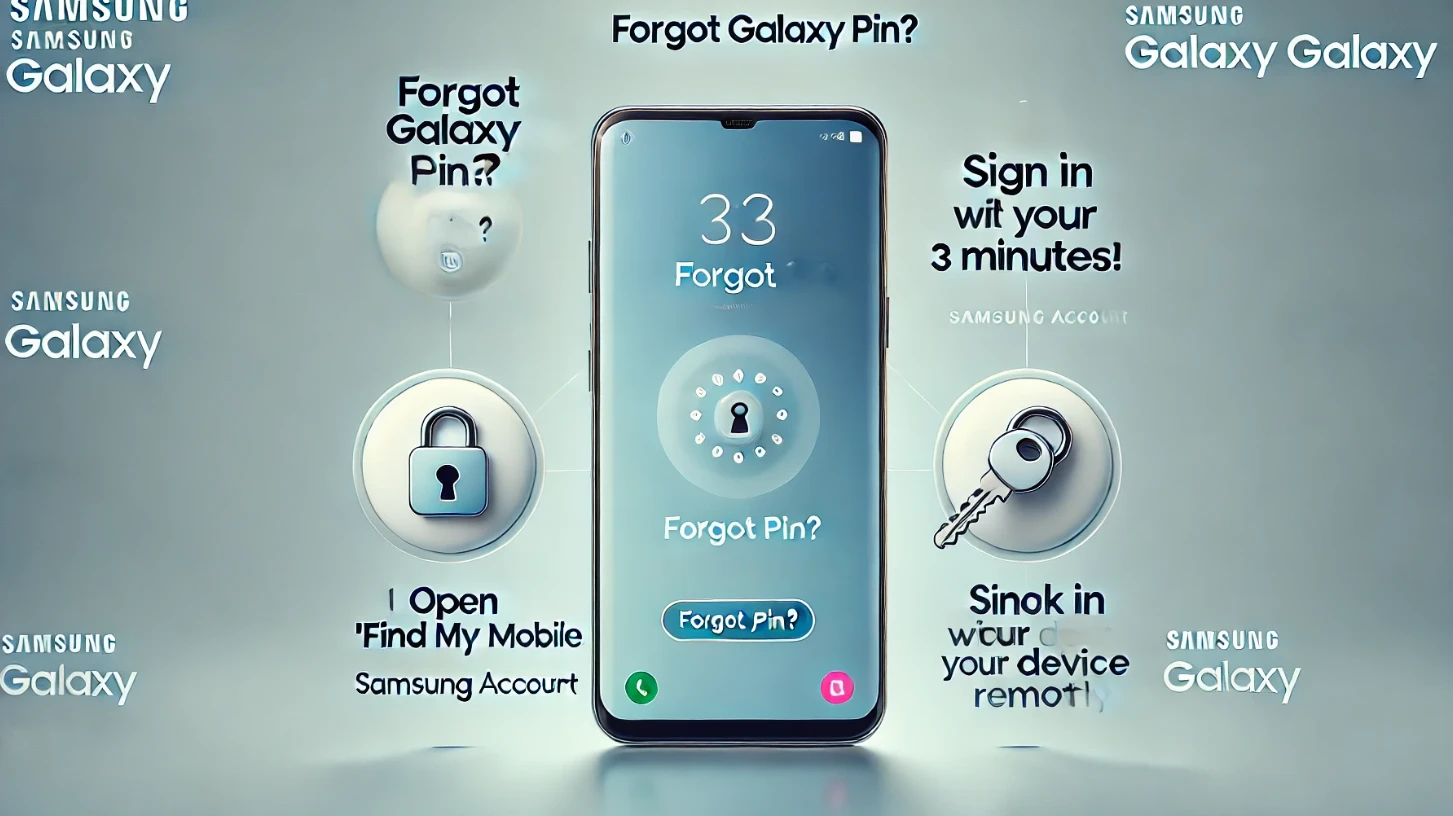 갤럭시 핀번호 잊으셨나요? 3분 만에 잠금 해제하는 방법!