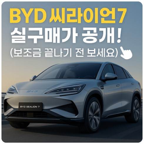 BYD 씨라이언7 가격·보조금 총정리