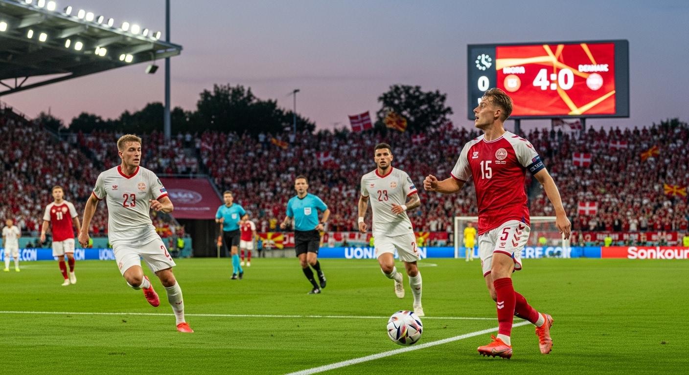 덴마크 북마케도니아 4-0 대파