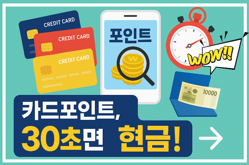 카드포인트 통합조회 현금화 방법｜30초만에 계좌로 돈 넣는 꿀팁!