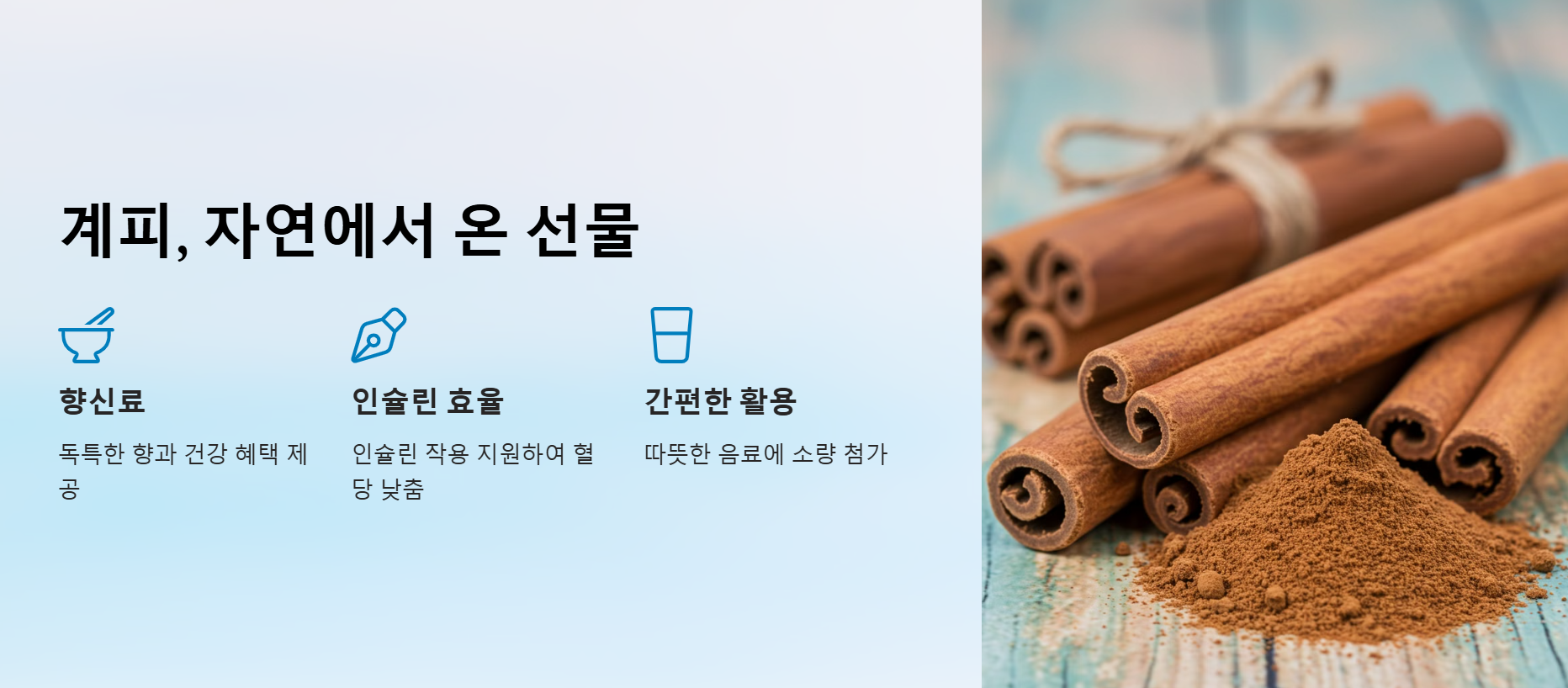 계피, 자연에서 온 선물
