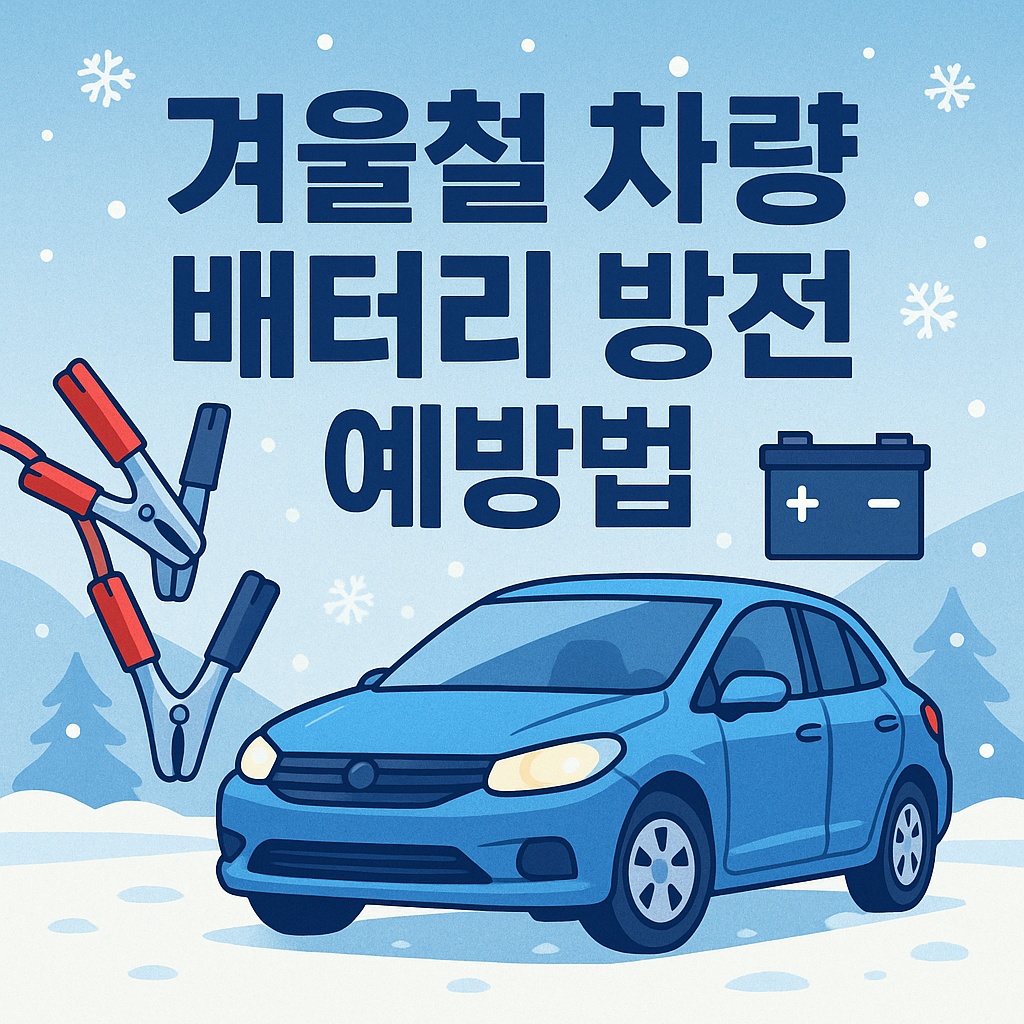 겨울철 차량 배터리 방전 예방법
