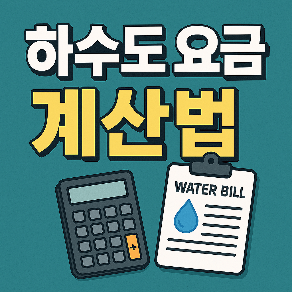 하수도요금 계산법