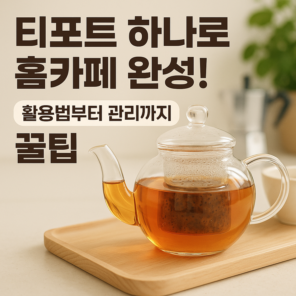 티포트 하나로 홈카페 완성