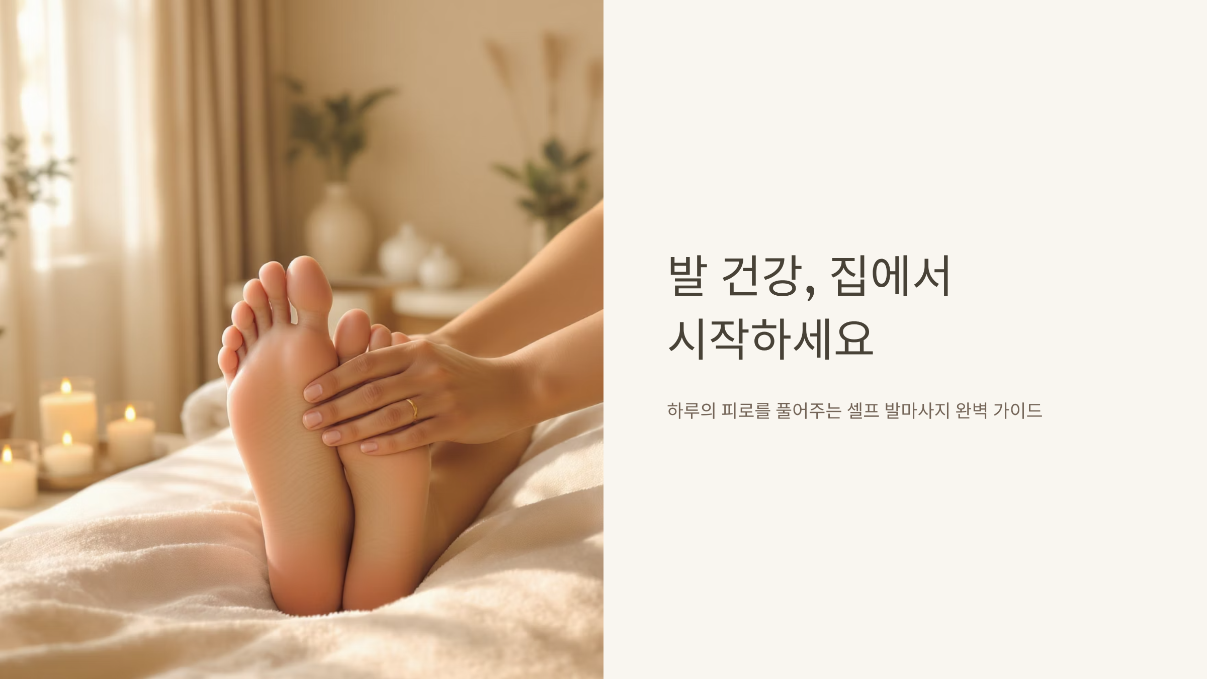 피로해소 천연 발마사지 완벽정리
