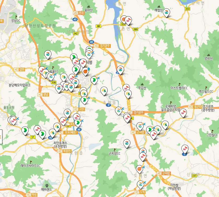 경기도 광주시 세차장 위치