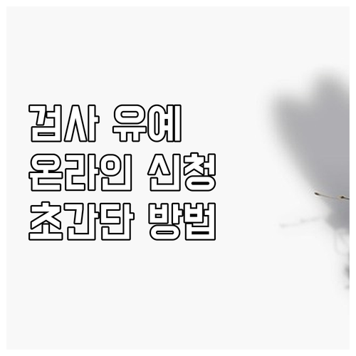 자동차 검사 유예, 온라인으로 간편하..