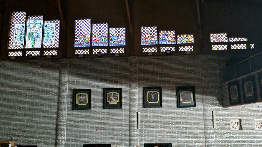 풍산성당 십자가의 길, 스테인드글라스 사진