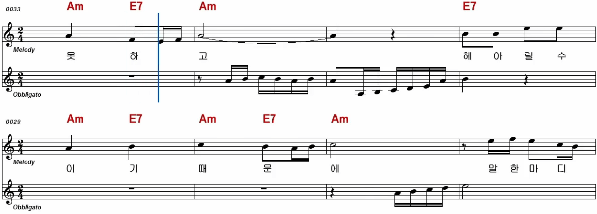 주현미(이미자) - 여자의 일생 악보