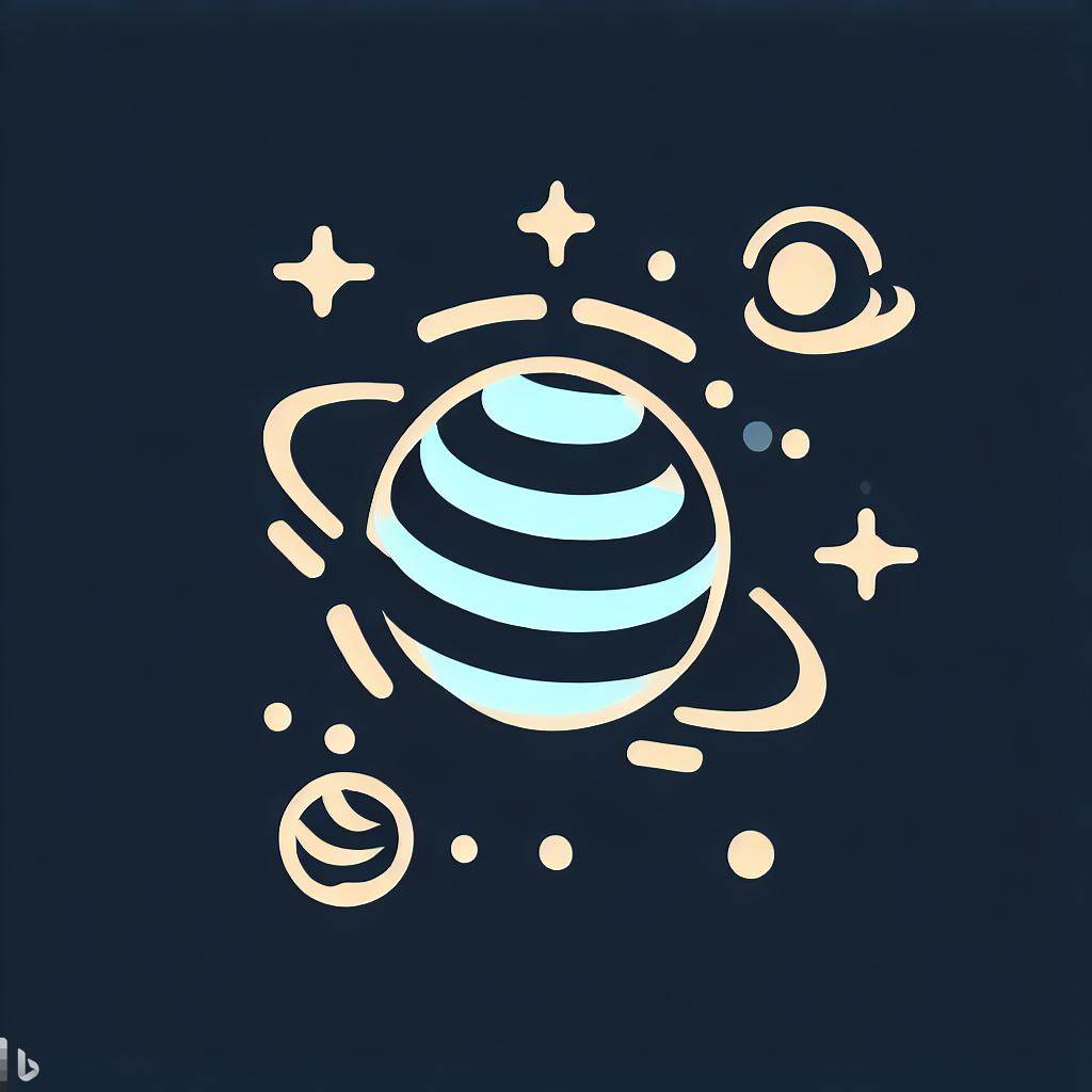 목성과 위성 아이콘