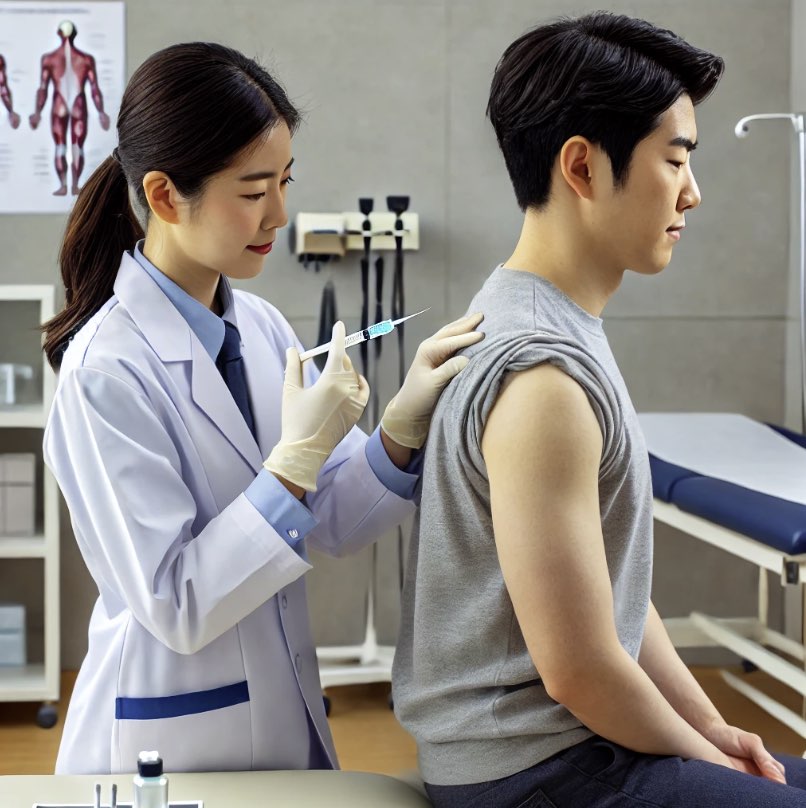 비수술 어깨 치료 주사 치료에 대한 사진