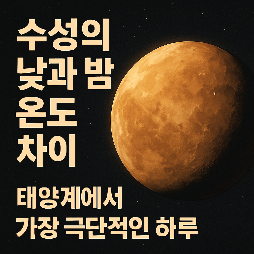 수성의 낮과 밤 온도 차이
