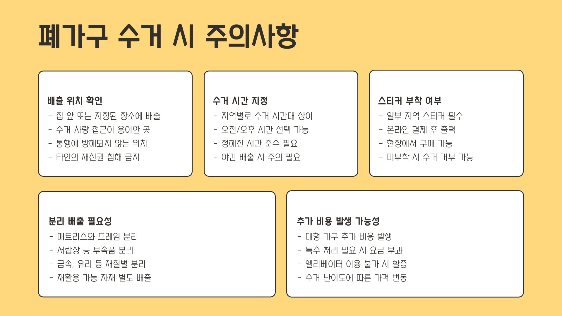 폐가구 무료수거