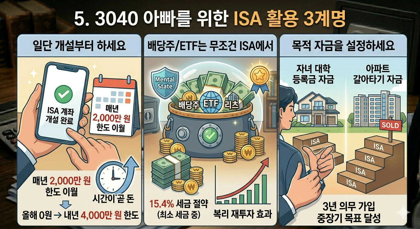 3040 아빠를 위한 ISA 활용 3계명