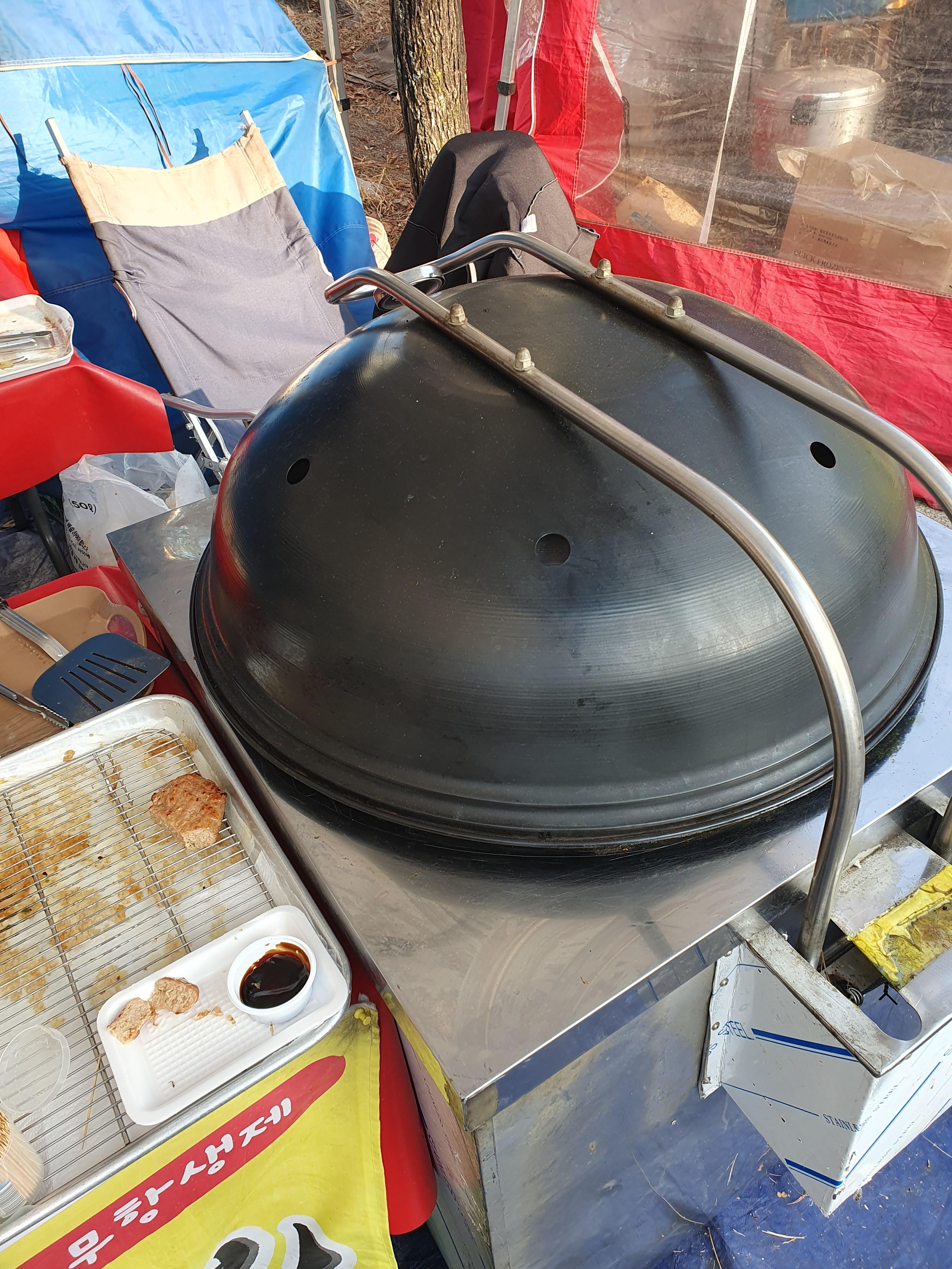 관저동 수요장터 맛있는 떡갈비 바로바로 구움 ^^