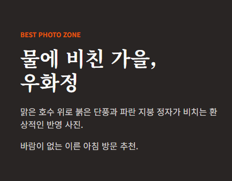 내장산 단풍절정시기