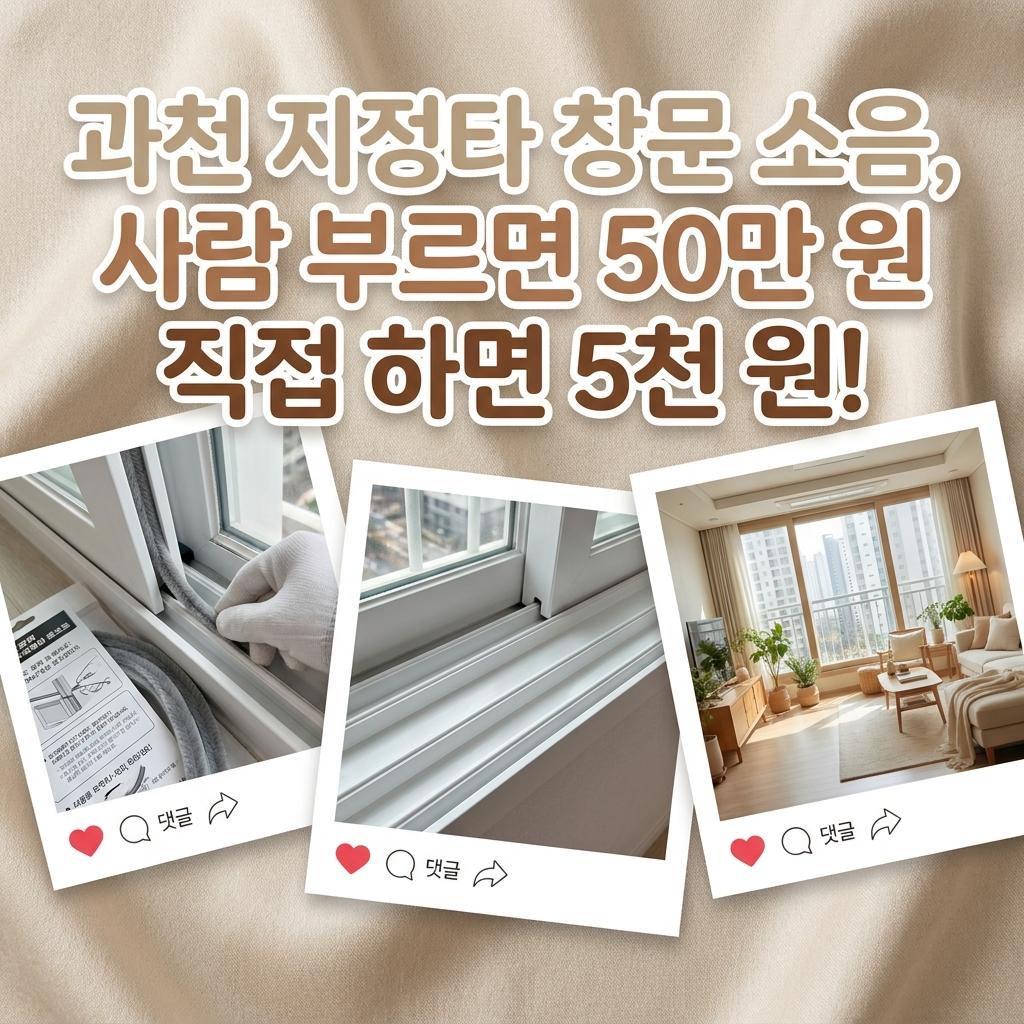 과천 지식정보타운 샷시 AS 34평 소음 해결 모헤어 셀프 교체로 50만원 아끼기