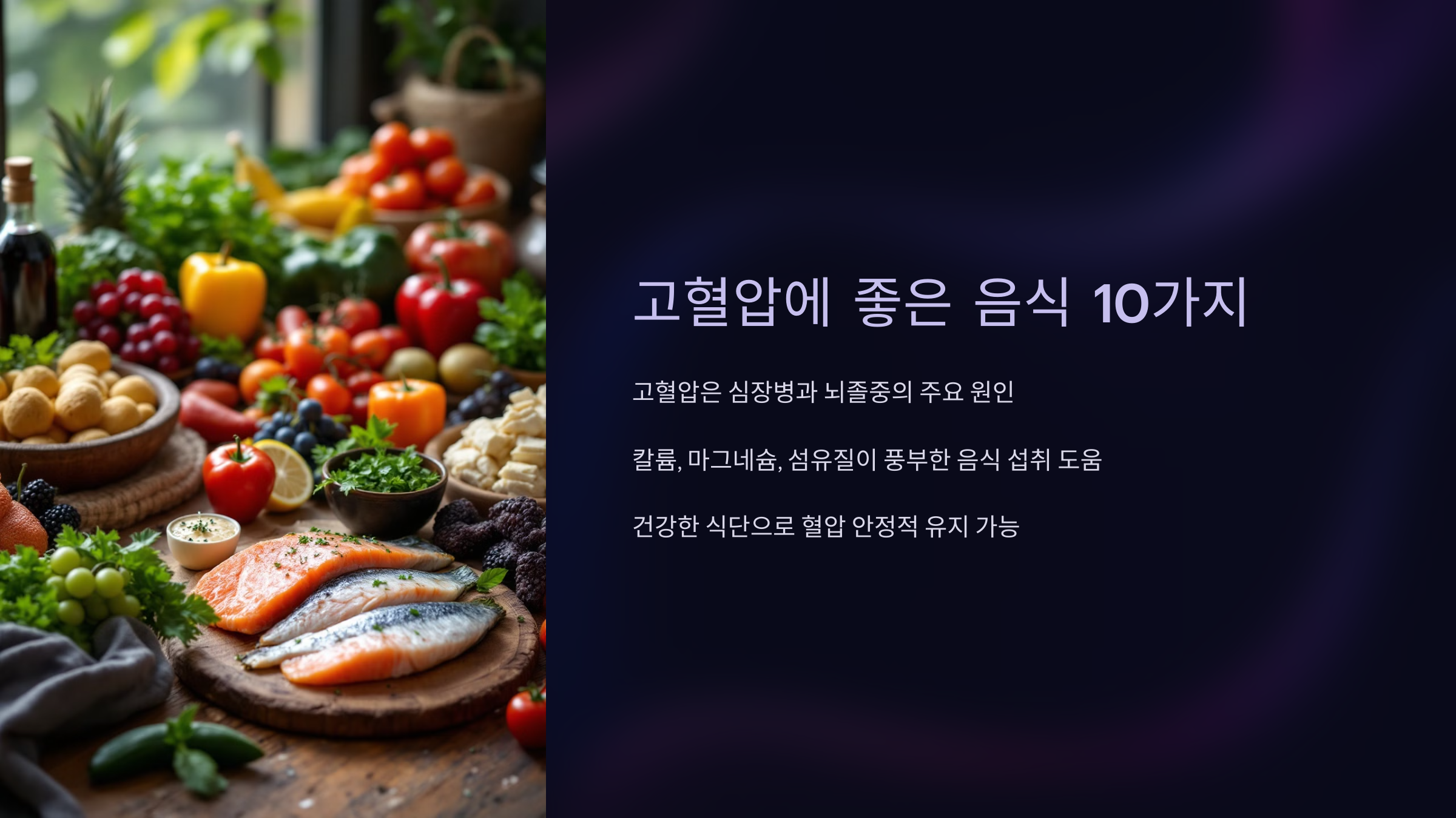 고혈압에 좋은 음식 10가지