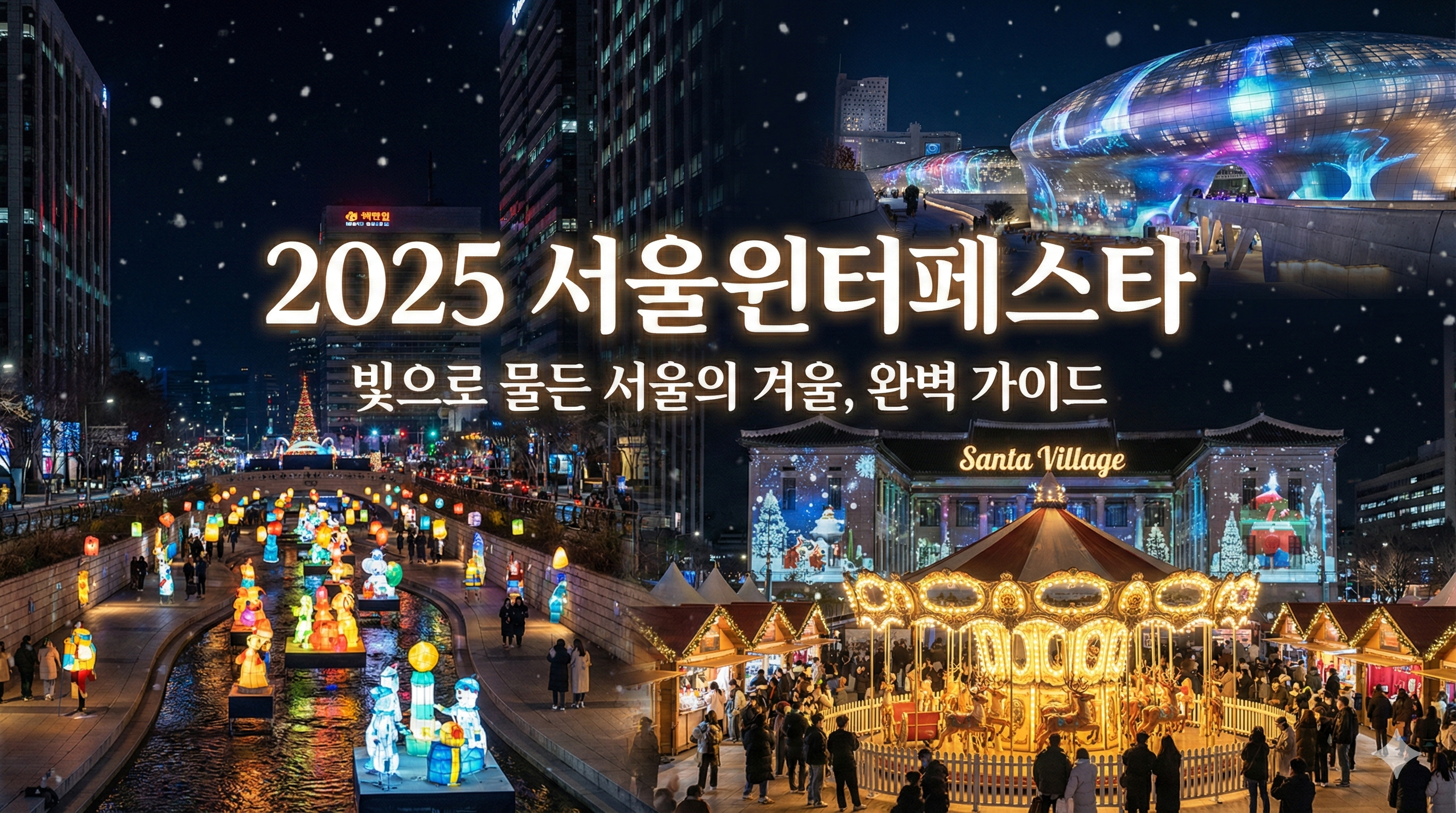 서울윈터페스타 일정 및 장소별 관람 꿀팁 총정리 (광화문, DDP, 청계천, 명동)