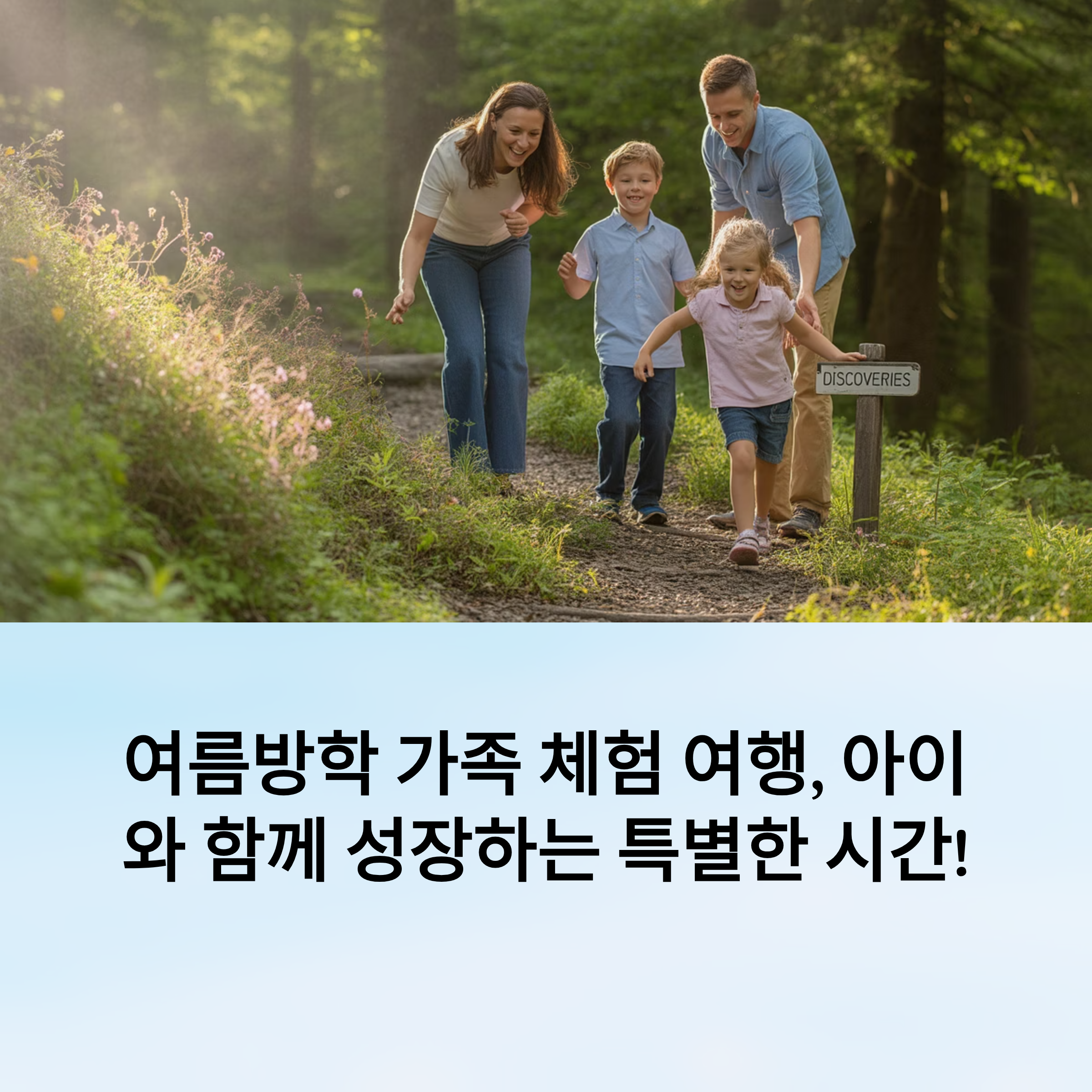 여름방학 맞이 가족 체험 여행