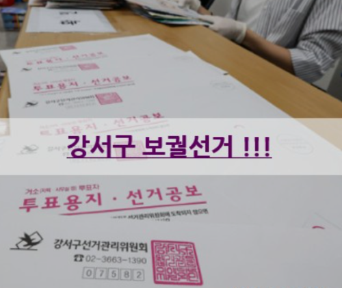 강서구청장 보궐선거 민심방향은?