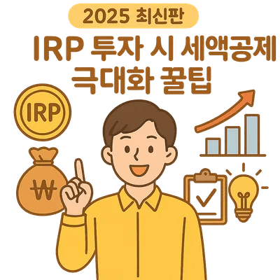 6. IRP 투자 시 세액공제 극대화 꿀팁 (2025 최신판)