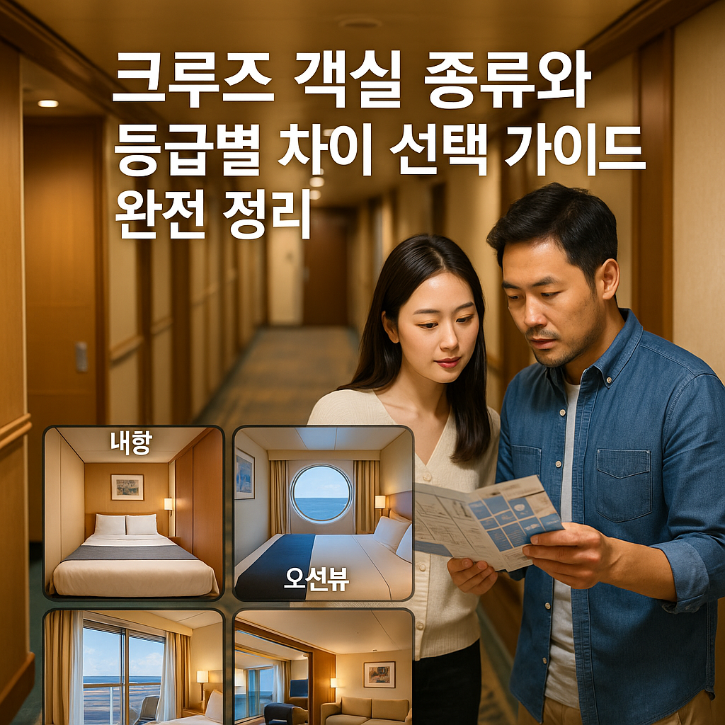 크루즈 객실 종류와 등급별 차이 선택 가이드 완전 정리