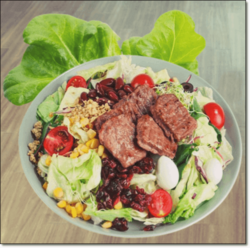 양상추 고기 샐러드