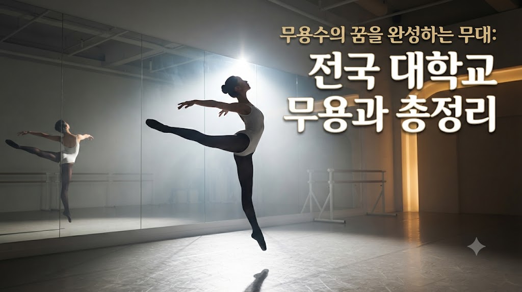 "무용수의 꿈을 완성하는 무대: 전국 대학교 무용과 총정리"