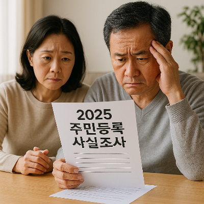 2025주민등록 사실조사 과태료 통보 전에 꼭 보세요