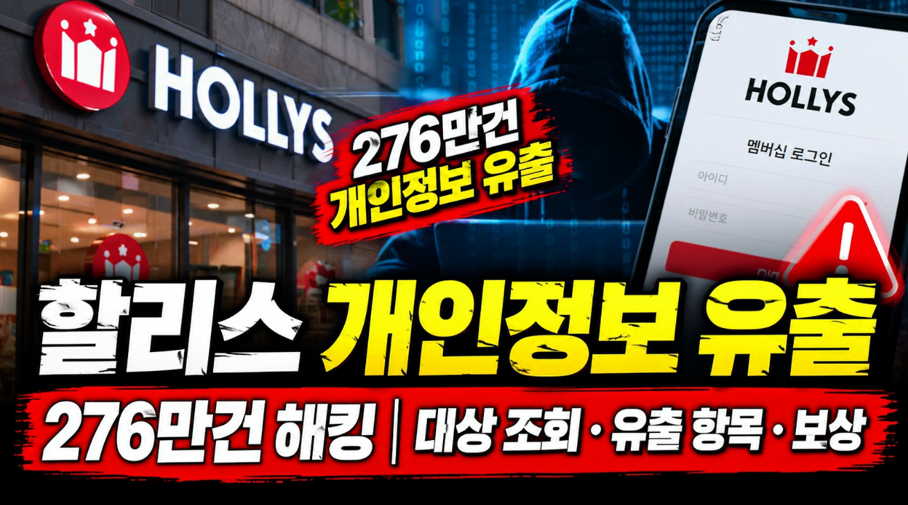 할리스 개인정보 유출|276만건 해킹·대상 조회·유출 항목·보상