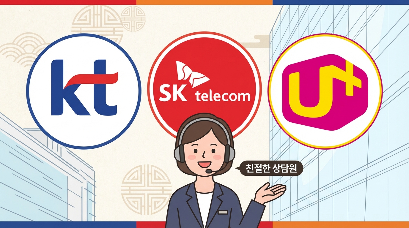 통신사별 고객센터 환급 문의 안내 이미지
