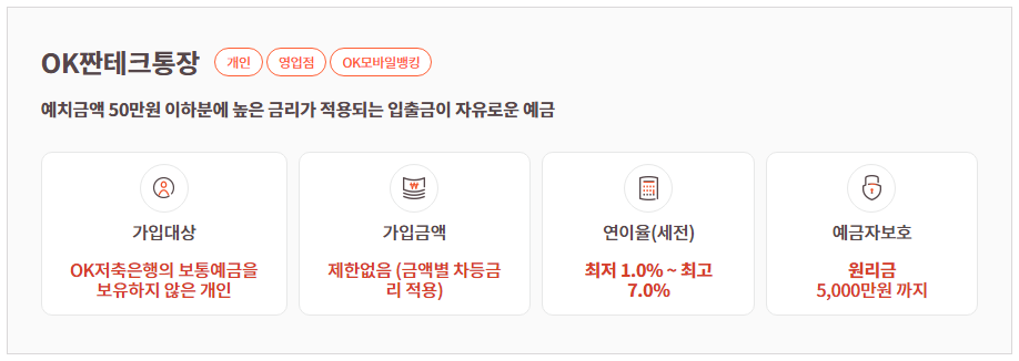사회 초년생 및 대학생을 위한 연7% 금리로 용돈벌기 좋은 예금 추천(OK 저축은행 짠테크 통장 1년 가입 후기)