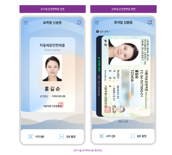 모바일 운전면허증 발급방법 신청 등록 갱신 재발급 비용