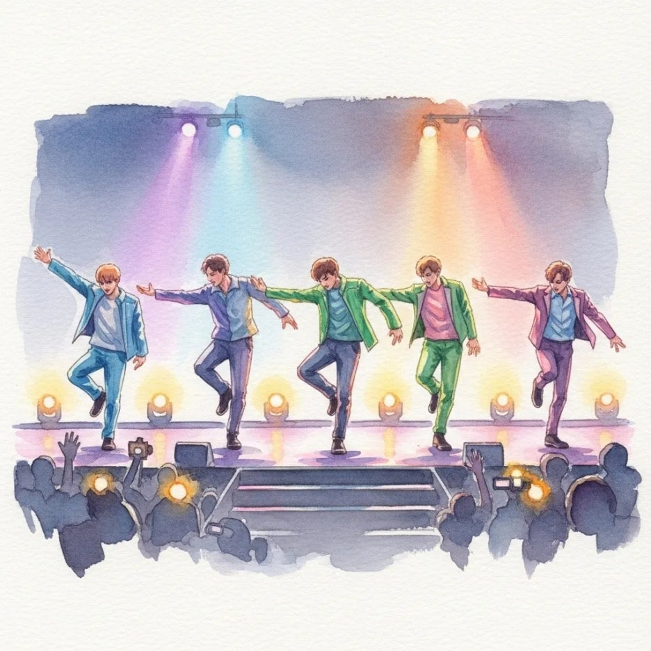 역동적인 에너지가 넘치는 공연 무대