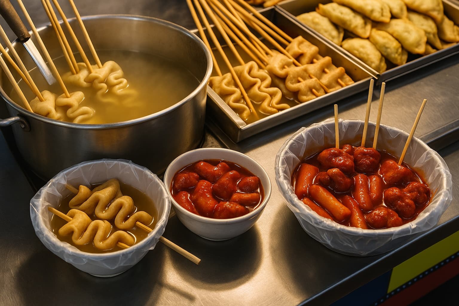 한국의 길거리 음식 외국인들이 줄 서서 먹는 K-스트리트 푸드의 진화 떡볶이 오뎅 순대 튀김