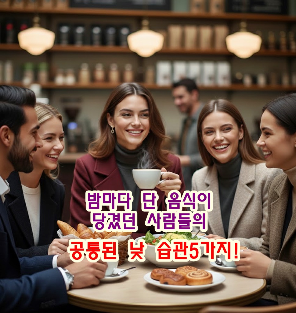 밤마다 단 음식이 당겼던 사람들의 공통된 낮 습관 5가지