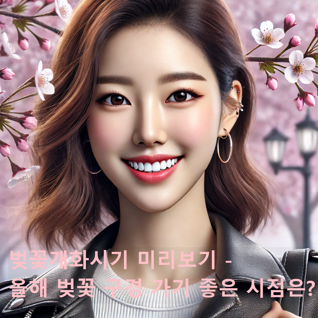 벚꽃개화시기 미리보기 - 올해 벚꽃 구경 가기 좋은 시점은?