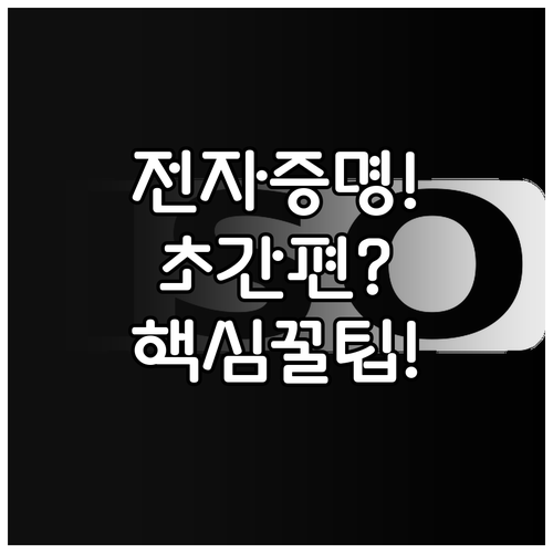 간편하고 안전한 전자증명서 발급 이용..