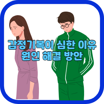 감정기복이 심한 이유 원인 해결 방안
