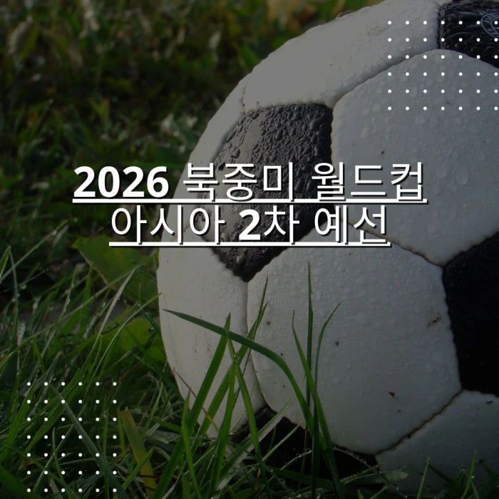 월드컵 예선 중계 일정2