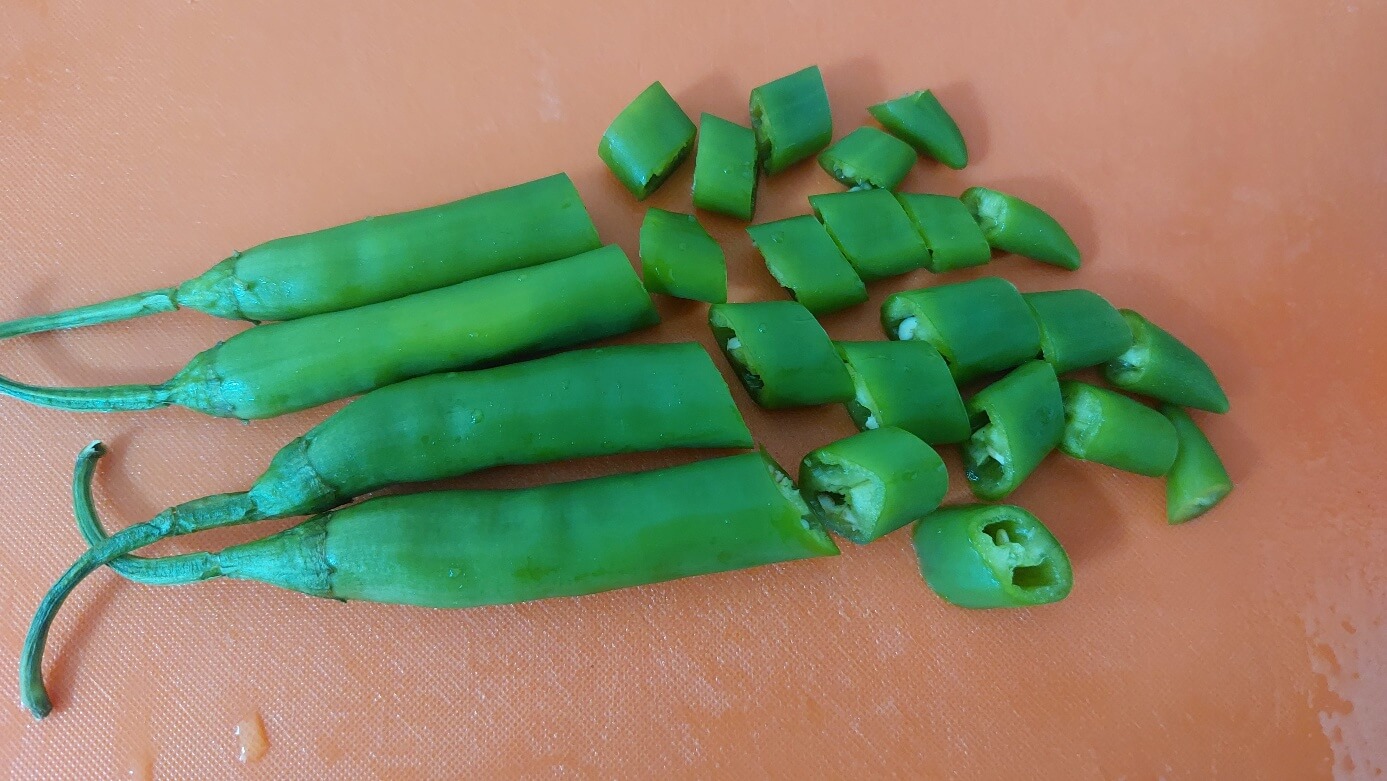 청양고추 송송 썬 사진