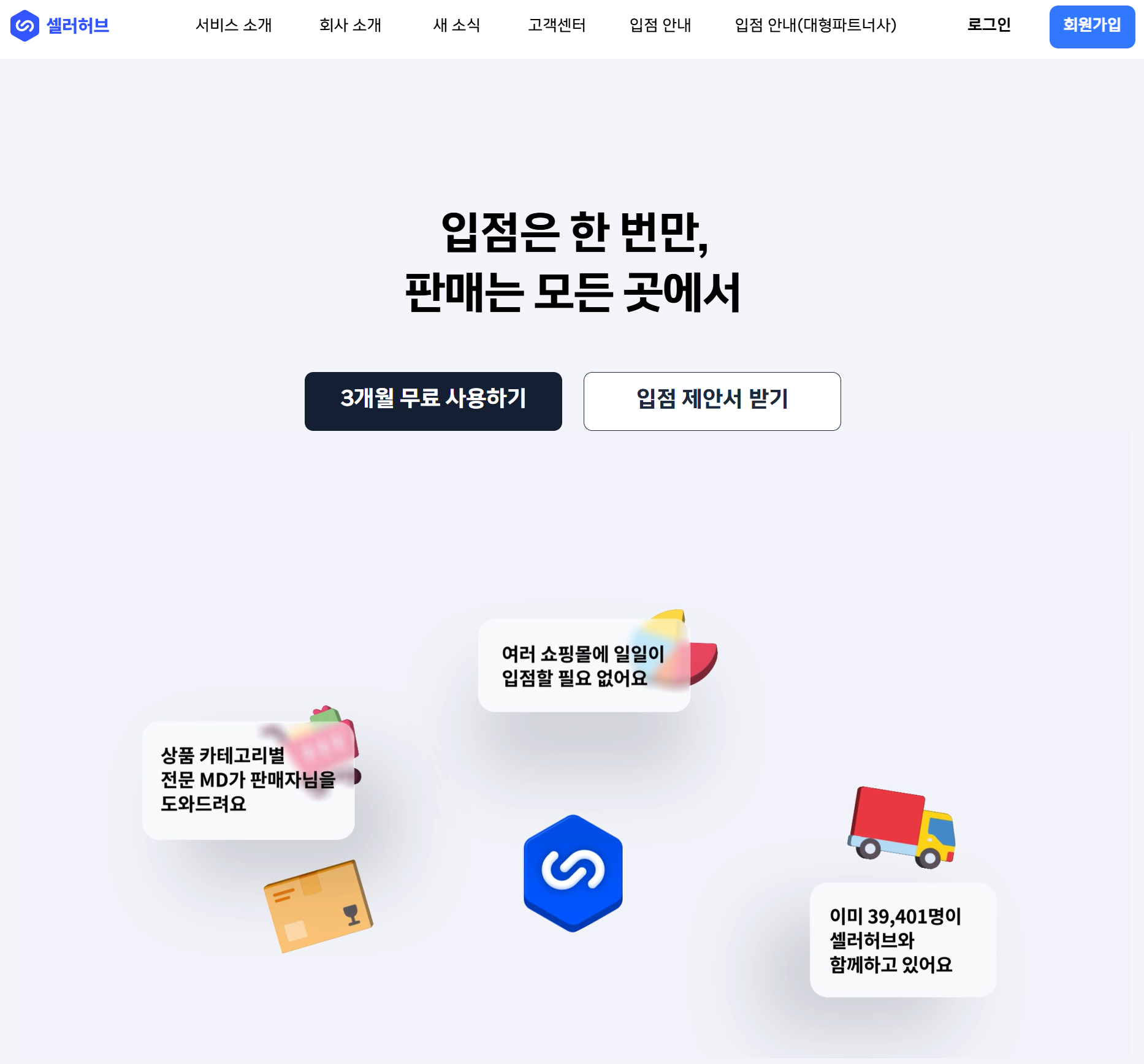 셀러허브를 이용해 쇼핑몰 운영 자동화를 실현하는 대시보드 화면